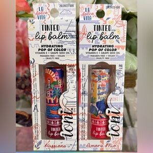 🆕🪷 IONI LIMITED EDITION “LA DOLCE VIDA” TINTED LIP BALM SET OF 2. BRAND NEW!